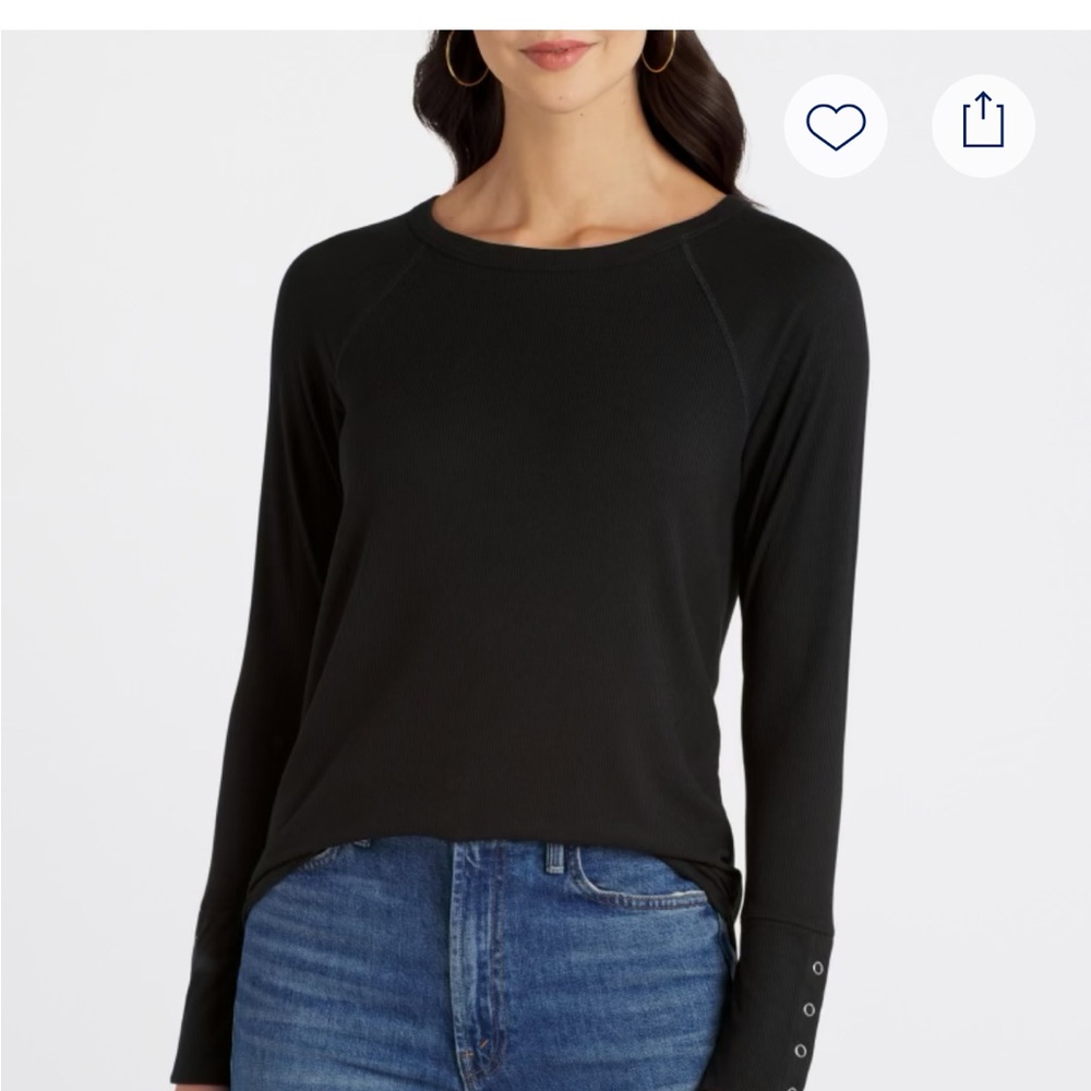 Nine Britton Colmar Long Sleeve Button Detail Knot Top